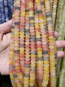 50/100pcs 5mm X 8mm Imitation Jade, Agate, Abacus Beads, Loose Beads, Wheel Beads, Spacer Beads For DIY Jewelry Making, Bracelets, Keychains, Necklaces, Crafts Decoration, Colorful Beads Material To Inspire Your Creative Designs