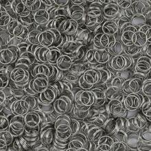 300pcs 5-12mm Stainless Steel Split Ring Connectors, Jewelry Making Accessories