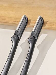 3pcs Set Eyebrow Grooming Kit, Includes Stainless Steel Eyebrow Razor, Eyebrow Scissors And Eyebrow Tweezers, Suitable For Beginner