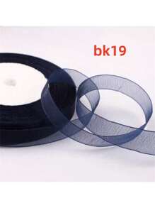 50 码/包,1.2 厘米宽彩色头带丝带,工艺圣诞面料蕾丝丝带,礼品包装绳,万圣节,万圣节装饰情人节 - 彩色 - 查看 35