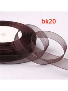 50 码/包,1.2 厘米宽彩色头带丝带,工艺圣诞面料蕾丝丝带,礼品包装绳,万圣节,万圣节装饰情人节 - 彩色 - 查看 10