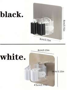 8/4/2/1 件带挂钩的拖把夹收纳架，壁挂式多功能拖把和扫帚架，防水防滑工具收纳架，适用于家庭、浴室、厨房、花园和车库