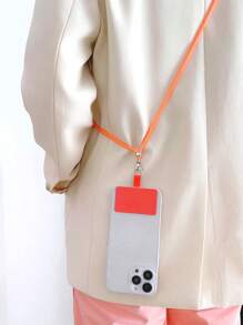 可调节和可拆卸 DIY 防丢失固定垫手机挂绳、斜挎带、衣架、夹子、钥匙扣、手机壳挂链、挂脖带 - 彩色 - 查看 5