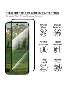 2-3pcs HD Scratch Resistant Anti-Oil Coated Screen Protector + 2pcs Camera Lens Protector Film For Pixel 9/9 Pro/9 Pro XL/9 Pro Fold/6/Pixel 7/Pixel 7a/Pixel 8/Pixel 8 Pro Gift For Birthday, Family, Friends Tempered Glass, Phone Screen Protector, Phone Accessories - White - View 8