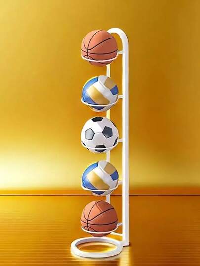 Basketball Storage Rack, Simple Indoor Home Basketball, Football, Volleyball Storage And Organization Basket, Sports Ball Storage Shelf
