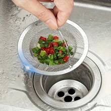 1/2/3 Stück Edelstahl Küchenspüle Filter, Essensreste/Haare Fänger, hält Ihre Badewanne & Spüle verstopfungsfrei