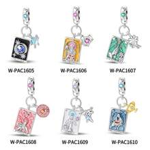 1 stuk verzilverde tarot wereldkaart keizerin kaart scepter een levenskracht kracht orthoker gerechtigheid zwaarden keizer kelk kaart hanger geschikt voor doe-het-zelf sieraden maken originele armband ketting kralen dames sieraden verjaardagscadeau moeder dochter dochter valentijnsdag herdenkingscadeau