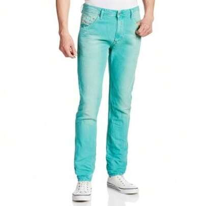 Diesel Men's Krayver Regular Slim Carrot Jeans 0818V (29, Bright Red)