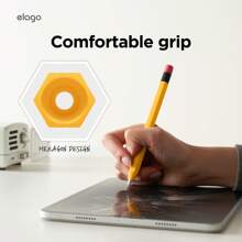 Elago Classic Apple Pencil Cover For Apple Pencil Case (USB-C), Cute Design, Apple Pencil Accessories, Back To School, Gift For Friends, Family, Premium Soft Silicone, Strong Magnetic Attachment, Protective Cover, Multi-Color Options, Portable, Easy To Use, Stylus Cover - 可愛的粉紅色 - 查看 2