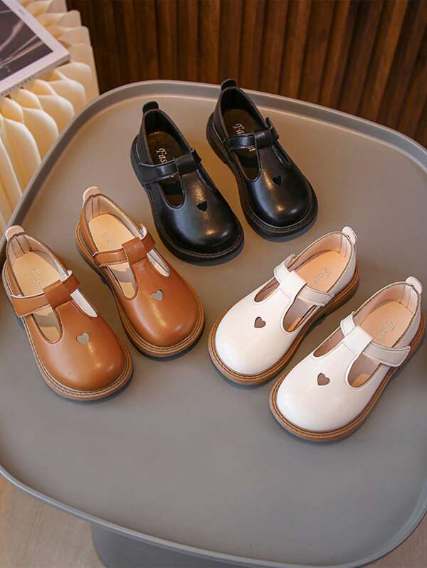 Zapatos de piel para niñas, zapatos de niños con suela blanda, bailarinas, zapatos de princesa de punta redonda para niñas pequeñas, para primavera y otoño