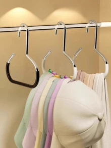 Set de 3 organizadores de almacenamiento de gorras, estantería colgante para gorras en el interior del armario del dormitorio, soporte multifuncional para exhibir sombreros - Multicolor - Ver 2