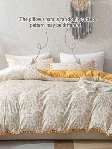 Juego de edredón de 3 piezas en estilo bohemio, impreso en rayón y poliéster (1 edredón + 2 fundas de almohada, sin relleno), suave y agradable para la piel, apto para el dormitorio, para todas las estaciones - Multicolor - Ver 6