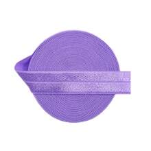 Bristlegrass Elástico plegable brillante FOE de 5/8", 3/4", 1", 15mm, 20mm, 25mm, cinta de satén de spandex sólido, cinta de tela para diademas, ligas para el cabello, pulseras, ropa interior, lencería, vestidos, adorno de costura