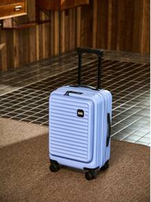20 Inch Functional Boarding Case, Portable Suitcase With Cup Holder, Luggage With Password Lock,Solid Color Luggage Case Set : Portable Square Handside Handbag & Large Capacity Handside Travel Suitcase With Password,Large Capacity Suitcase, Functional Travel Trolley Case, Boarding Case & Luggage With Cup Holder
