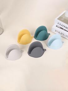 2pcs Silicone Heat-Resistant Mites, Microwave Mites, Insulated Oven Mites, Mini Mites For Cooking, Baking, And Grilling, Heat-Resistant And Thick Silicone Hand Clips For Kitchen Silicone Insulated Gloves, Household Oven Baking Tools, Essential Kitchen Accessories That Do Not Occupy Space And Keep The Kitchen Countertop Clean - Multicolor - View 7