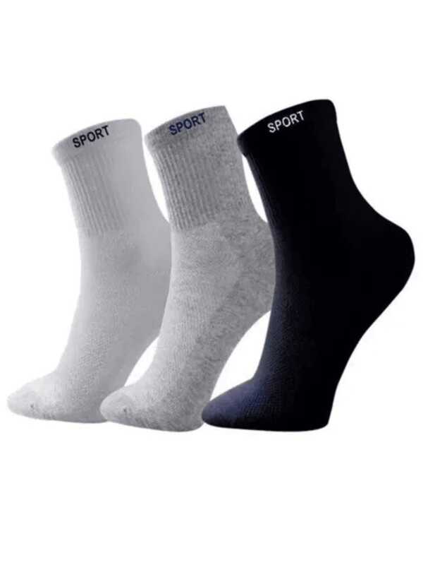 Kit 12 Par Meia Cano Alto Masculina Algodão Longo Meias Grossas