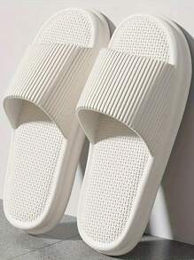 夏季新款时尚简约男士家居拖鞋，休闲日常百搭，厚底透气，柔软舒适，男女通用家居拖鞋【建议选购大一码，穿着更舒适】