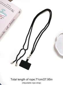 可调节和可拆卸 DIY 防丢失固定垫手机挂绳、斜挎带、衣架、夹子、钥匙扣、手机壳挂链、挂脖带 - 彩色 - 查看 8