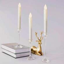1pc/3pcs/12pcs European Style Acrylic Candle Holders, Dining Table Candle Cups, Wedding Decor, Candlelight Dinner, Fashionable Acrylic Candle Accessories