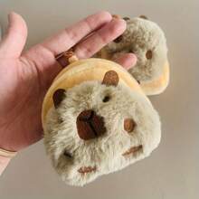 1pc Capybara Plush Coin Purse - Minimalist Style Fabric Storage Bag, No Print Edge, Charming Earphone & Data Cable Backpack Pendant - For Women & Teens - Suitable For Everyday Use & Travel - Perfect Gift For Animal Lovers & Fashionistas - Multicolor - View 6