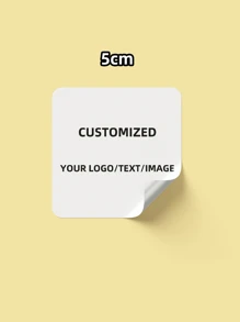 1~100Pcs Personalized Labels - Custom Stickers Square Stickers With Any Design Image Logo Text, Waterproof Stickers, Custom Thank You Labels Stickers Unique Ideal Gifts For Her Friends, Son, Daughter, School Students, Workers, Kids School, Home, Office, Multi-Functional, Adhesive, Exquisite, Stylish, Cute, Soft, Colorful, Cartoon, Ideal Gifts For Him, Ideal Gifts For Her, Her, Girlfriend, Dad, Boyfriend, Family, Mom, Friends, Son, Daughter, Home, School, Dining Room, Living Room, Bedroom, Tea Room, Office