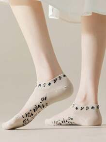 1/3/5 pares de calcetines de algodón para mujer, calcetines invisibles, calcetines cortos, calcetines blancos, calcetines grises, calcetines negros, calcetines para mujer, calcetines lindos, calcetines para niñas, para otoño/invierno/primavera/verano, con detalles de malla transpirable, diseño de agujero de riel guía transpirable, absorción de humedad, suaves y lisos, adecuados para diversas vacaciones, deportes, ocio, negocios y otros usos diarios, se pueden usar durante todo el año, las combinaciones de colores son aleatorias.
