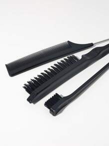3pcs Slick Back Hair Brush Set With Edge Brush Hair Brush Rat Tail Comb Teasing Brush For Smoothing Baby Hair & Flyaways,Hair Brush,Comb,Hair Tools,Hair Products And Accessories For Barber Salon Beauty Travel Essentials,Back To School,Travel Holiday Essentials,Hair Accessories For Women,Brush,Hair Brushes,Edge Brush,Brush Hair,Hair Comb,Comb Hair,Detangling Brush,Ball Brush,Mini Hair Brush,Hair Brush Set,Wooden Comb, Comb, Slick Back Brush, Hairbrush, Edge Brush, Brush Hair, Hair Comb, Hair Brush Set, Comb Hair, Mini Hair Brush, Detangling Brush,Hair Products, Hair Tools, Hair Stuff, Hair Care, Curly Hair Brush, Barber, Barber Accessories, Hairdressing Equipment,Hair Brush,Slick Back Brush,Styling Brush,Curly Hair Brush,Edge Brush,Hair Comb,Brush Hair,Hair Brush Set,Comb Hair,Comb For Curls,Detangling Brush,Hair Brush For Women,Hair,Travel,Hair Products,Hair Tools,Hair Stuff,Barber,Barber Accessories,Barbershop,Hairdressing Equipment