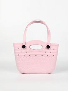 EVA防水橡胶沙滩包，户外运动便携手提包，旅行船游泳手提包，可拆卸肩带，双顶部手柄，可手提或肩背 - 彩色 - 查看 15