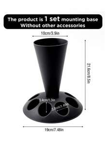 1 pieza Soporte de rack para bolsas de tuberías de varios colores (negro/rojo/gris/azul/todo amarillo), organizador de herramientas de cocina y repostería para boquillas, soporte de exhibición para bolsas de tubería y boquillas