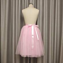 Women's High Waisted Asymmetrical Tulle Skirt Wedding Petticoat, 4 Layers Tulle + 1 Layer Lining Tutu Skirt, Bridesmaid Skirt, Long Colorful Skirt With Puffy Design, Ball Gown, Princess Skirt Fall Clothes For Women - Multicolor - View 6