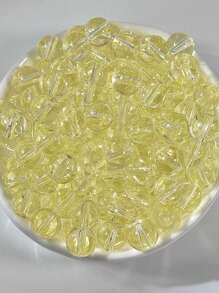 Transparent Glass Round Beads, Icy Clear Glass Beads For DIY Jewelry, Bracelets, Necklaces, Garment Weaving