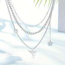 MAGICALCUTDIE 2boxes 48pcs 304 Stainless Steel Stud Earring Finding 4 Claw Prong Earring Settings Golden 5~9mm Inner Diameter: 4~8mm Pin: 0.7mm 304 Stainless Steel Pendants Hummingbird Golden & Stainless Steel Color 12.5x15x1mm Hole: 1.4mm - 彩色 - 查看 6