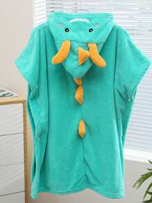 儿童恐龙连帽浴巾 - 柔软珊瑚绒浴巾/沙滩巾 - 吸水性强的连帽浴袍，适合3-6岁儿童 - 幼儿泳池浴巾 - 吸水性强的游泳斗篷，男女童皆宜，适合返校季、作为浴袍、浴室用品或情人节礼物 - 彩色 - 查看 16