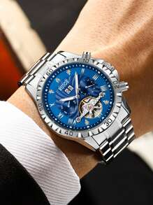 RUIGE RUIGE Business Men's Fully Automatic Mechanical Watch, Night Light, Calendar Sports Fashion Men's Watch, Ideal Gift For Family And Friends