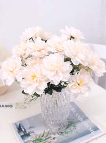 1Bó hoa mẫu đơn nhân tạo hoa lụa bó hoa mẫu đơn giả sắp xếp hoa cho trang trại nhà Boho bàn tiệc cưới trung tâm, hoa nhựa giả số lượng lớn để trang trí bình hoa - Nhiều màu - Xem 11