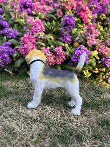 Colección exquisita de estatua de beagle - Textura realista de pelaje y postura natural, adecuada para decoración de oficina/hogar, regalo único para amantes de los animales
