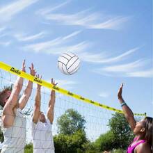 1pc PVC Inflatable Volleyball, Inflatable Beach Ball, Outdoor Lawn Interaction Item, Essential For Pool Party - Multicolor - View 5