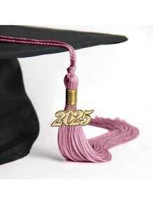 1件毕业纯色流苏，配金色日期吊饰。每个流苏都配有一个年份吊饰，让您自豪地展示您取得成就的具体年份。纯色流苏是完美的配饰，可为您的造型锦上添花，也是您成功的永恒纪念。多种颜色可选。(2025) - 彩色 - 查看 5