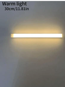 1 szt. Długie światło szafkowe, światło z czujnikiem LED, ciepłe światło, regulowane, ładowane przez USB, odpowiednie do sypialni, salonu, kuchni, garderoby, korytarza, łatwa instalacja, energooszczędne, miękkie oświetlenie, światło nocne