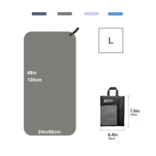 MUTAO 1pc Solid Color Quick-Drying Bath Towel With Net Bag Packaging, Simple Style Long Rectangle Ultra-Fine Fiber Soft Anti-Bacterial Non-Fading Water Absorbent Towel Home Bathroom Decor Back To School For Beauty Salon Home Bathroom Shower Towels For Beauty Salon, Hotel Sports,Home Essentials, Towel, Skin Care Bath Towel Sheet - Dark Grey - View 12