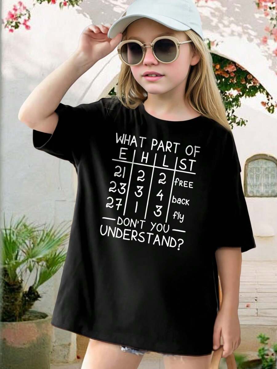 Kids' Funny 'What Part Of Exist Don't You Understand?' Math T-Shirt - Algebra Equation Graphic Tee For Boys Girls Youth Casual Black Tee For School Play Everyday Wear - Black - View 1