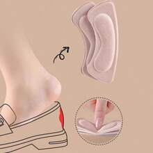 5 Pairs: 2 Pairs Black Forefoot Pads, 3 Pairs Apricot Heel Grips, Ultra Soft Sponge, Anti-Friction, Invisible Heel Pads For High Heels