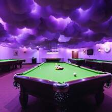 1 Lámpara en forma de nube de tormenta para habitación de juegos, utilizar en dormitorio, sala de estar, ventanas de piso a techo, oficinas, hoteles, decoraciones de fiesta - luz policromática - Ver 8