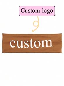 1PC Custom Solid Color Wide Headbands For Women, Cross Tie Hair Accessories For Sports, Yoga, Fashionable Girls' Turban Casual