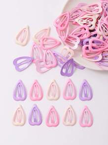 100 piezas/50 piezas/20 piezas/10 piezas/4 piezas Pinzas para el cabello de metal con estilo para niña en variados colores de moda y alegría, adecuadas para la vida diaria, el peinado recogido, la decoración, regalo ideal de vacaciones en las cuatro estaciones, de colores aleatorios