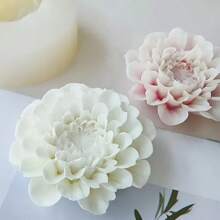 1pc 3D Chrysanthemum Silicone Mold, Heart Flower Shaped Moulds For Candle Aromatherapy Plaster Diffuser Stone, Handmade DIY Resin Craft, Soap, Clay, Cup Wax Making, Fine Texture, Heat Resistant Odorless, Gift Making Supplies For Valentine'S Day,Wedding Graduation Birthday Party Festival Decorations And Home Decor