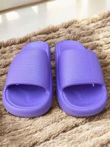 Sandalias Slide para mujer, sandalias gruesas y de buena calidad para mujeres, sandalias de suela ancho - Morado - Ver 5