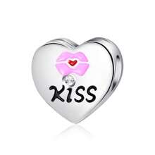 1 件时尚优雅情人节爱情吊坠女士 DIY 手链项链朋友礼物 - 彩色 - 查看 6