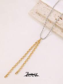 1pc Fashion Stainless Steel Chain Necklaces For Women Choker Jewelry Best Friends Gifts