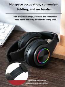 Portable Folding Headband Receiver,ABS Plastic Material,Super Long Battery Life, Anc Noise Reduction, Soft Big Earmuffs, The Game